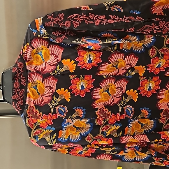 💕JOHNNY WAS WORKSHOP💕 Sedonia Kimono 100% Silk ~ Floral Print XS NWOT - Picture 14 of 16